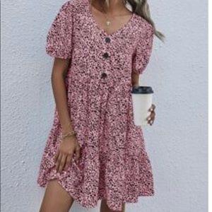 Pink Dalmatian dress